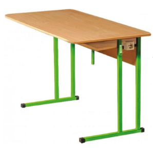 Стіл лабораторний фізичний 1200х600х760 мм з 2 розетками, ростова група №6 ( БІГУН)